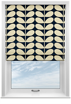 Orla Kiely Jumbo Solid Stem, Whale - Twist&Fit Roman Blind